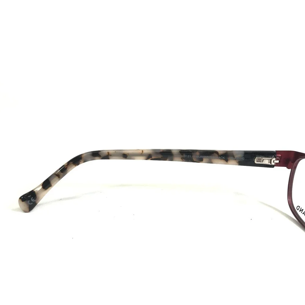 Lucky Brand Eyeglasses Frames D121 BURGUNDY BLACK Rectangular Full Rim 51-17-140